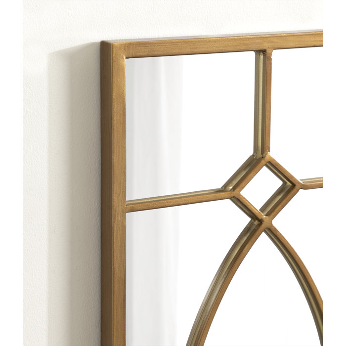 Rosdorf Park "Bakersfield Metal Framed Mirror 13x30 Wayfair